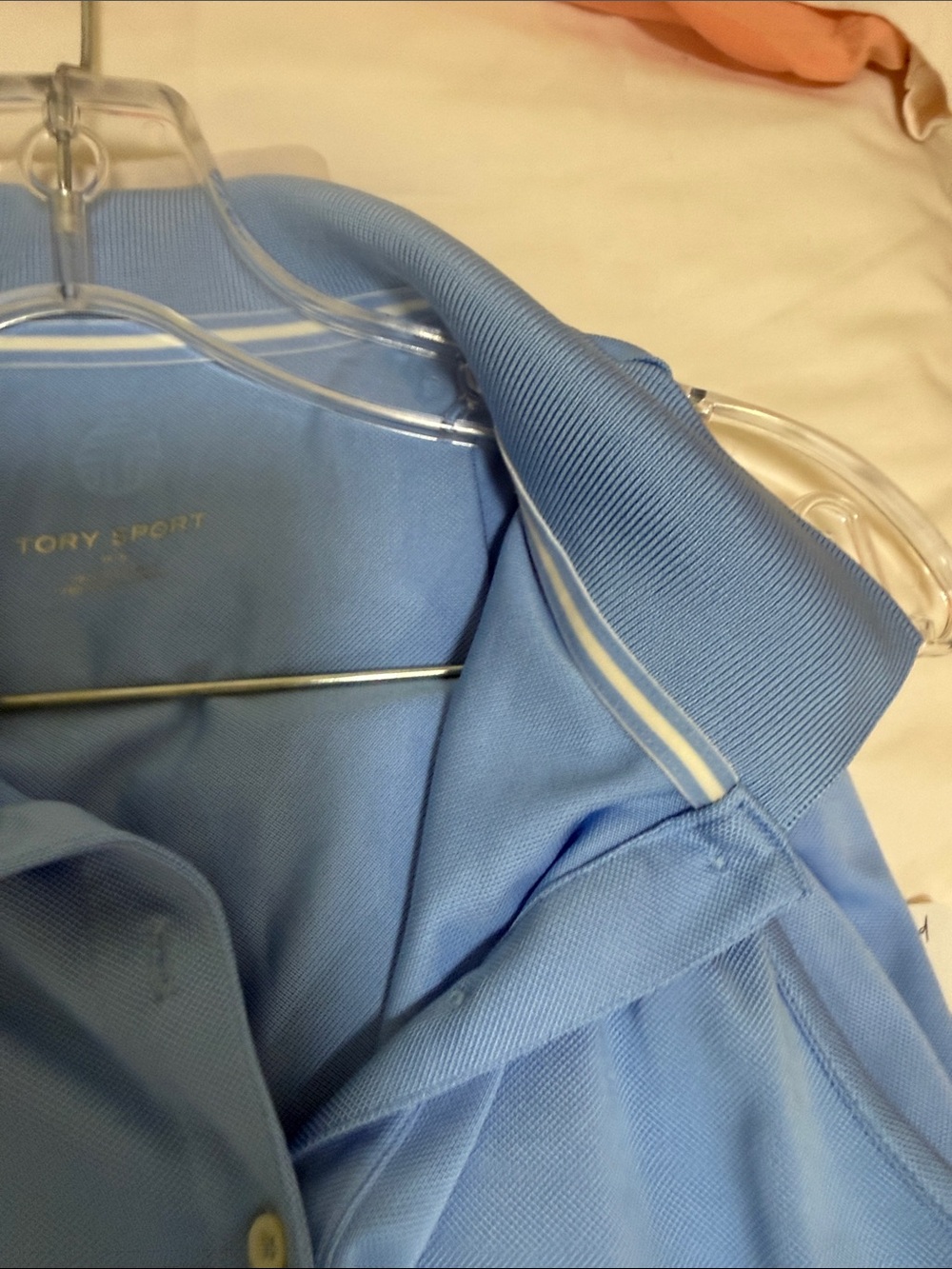 Tory Sport Light Blue Sleeveless Polo Tank - Picture 3 of 4